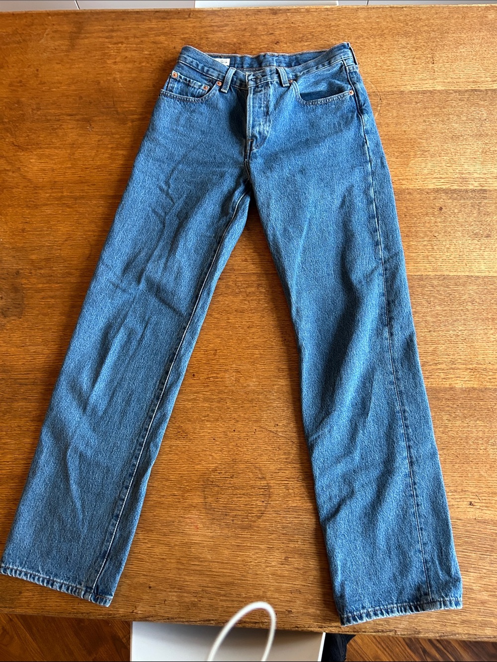 Levi's womens 501 90s Blue Straight Jeans 26 x 32
